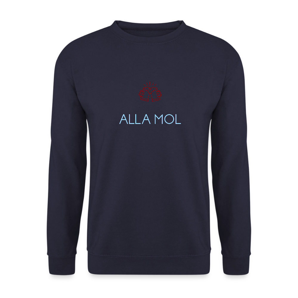 UNISEX SWEATSHIRT - ALLA MOL BIER DARK - Navy