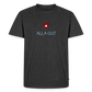 HERREN ORGANIC SHIRT - ALLA GUT DARK - Anthrazit meliert