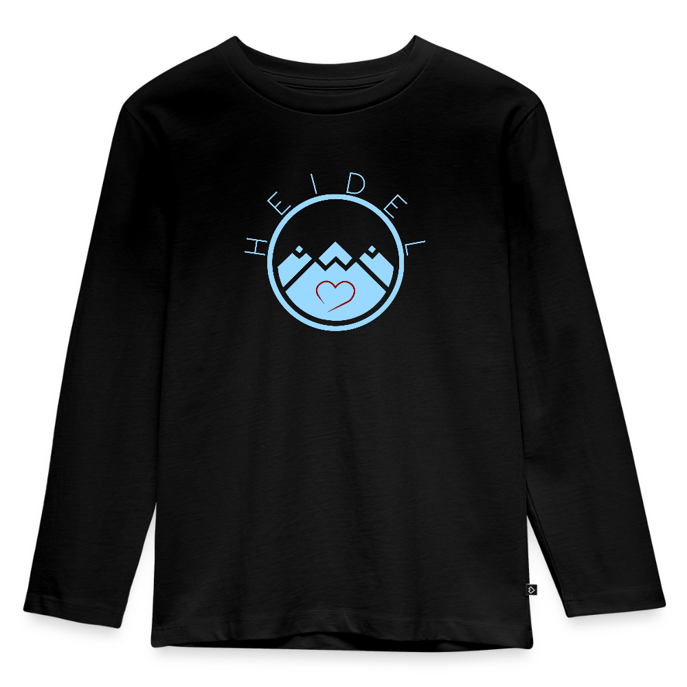 KINDER PREMIUM LANGARM-SHIRT - HEIDELSTORE DARK - Schwarz