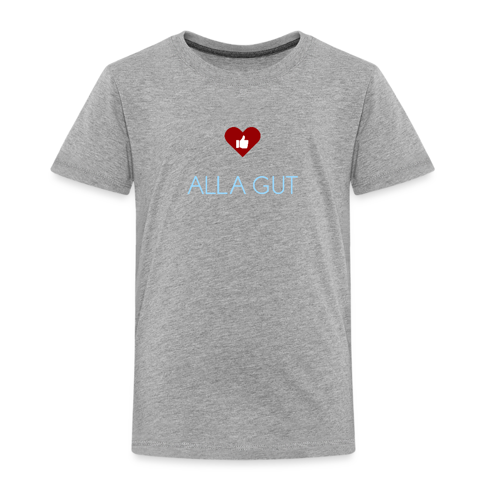 KINDER PREMIUM SHIRT - ALLA GUT DARK - Grau meliert