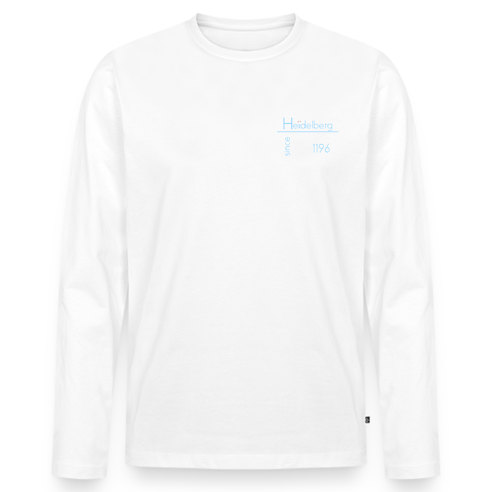 HERREN ORGANIC LANGARM-SHIRT - HEIDELBERG SINCE DARK - Weiß