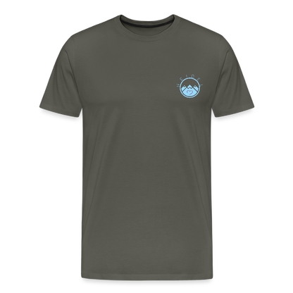 HERREN ORGANIC SHIRT - HEIDELBERGER SCHLOSS DAHÄM (DESIGN HINTEN) DARK - Asphalt