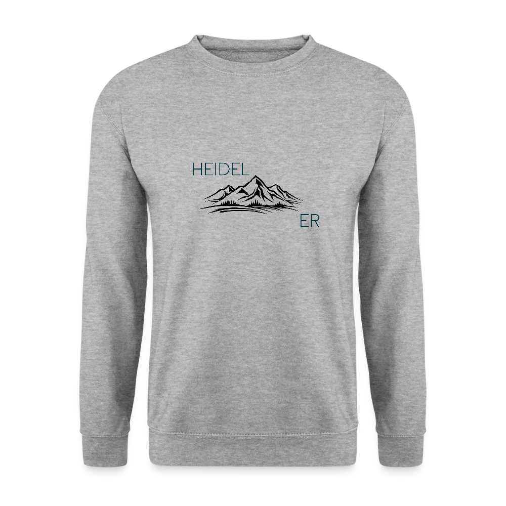 UNISEX SWEATSHIRT - HEIDEL(BERG)ER TRANSPARENT - Weißgrau meliert
