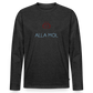 HERREN ORGANIC LANGARM-SHIRT - ALLA MOL DARK - Anthrazit meliert