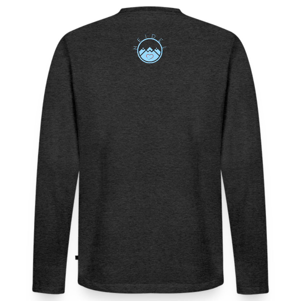 HERREN ORGANIC LANGARM-SHIRT - ALTE BRÜCKE DAHÄM DARK - Anthrazit meliert