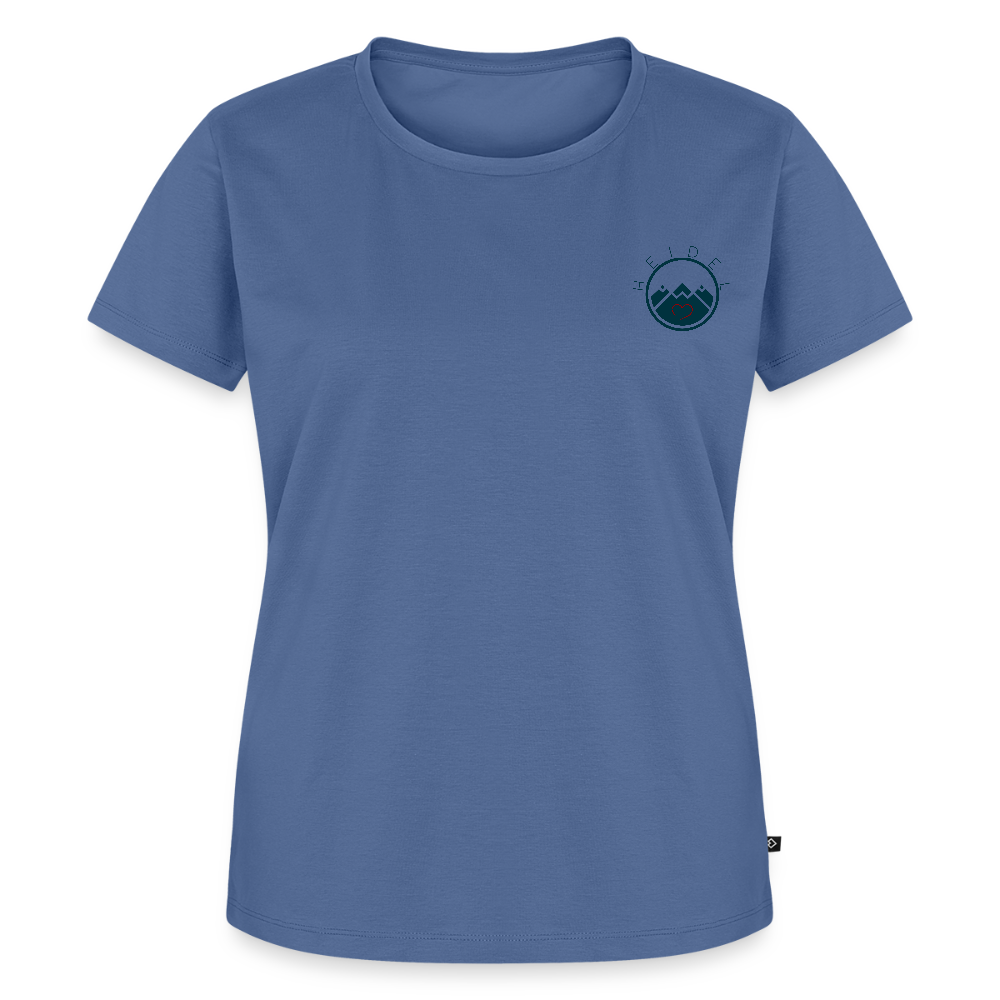 DAMEN ORGANIC SHIRT - HEIDELBERGER SCHLOSS DAHÄM (DESIGN HINTEN) TRANSPARENT - Taubenblau