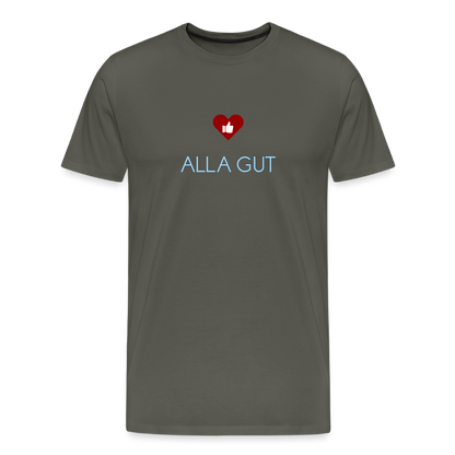 HERREN ORGANIC SHIRT - ALLA GUT DARK - Asphalt