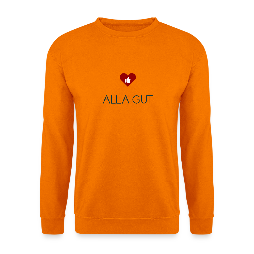 UNISEX SWEATSHIRT - ALLA GUT TRANSPARENT - Orange