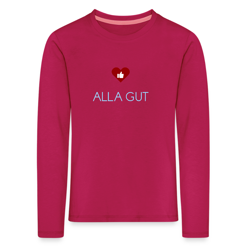KINDER PREMIUM LANGARM SHIRT - ALLA GUT DARK - dunkles Pink