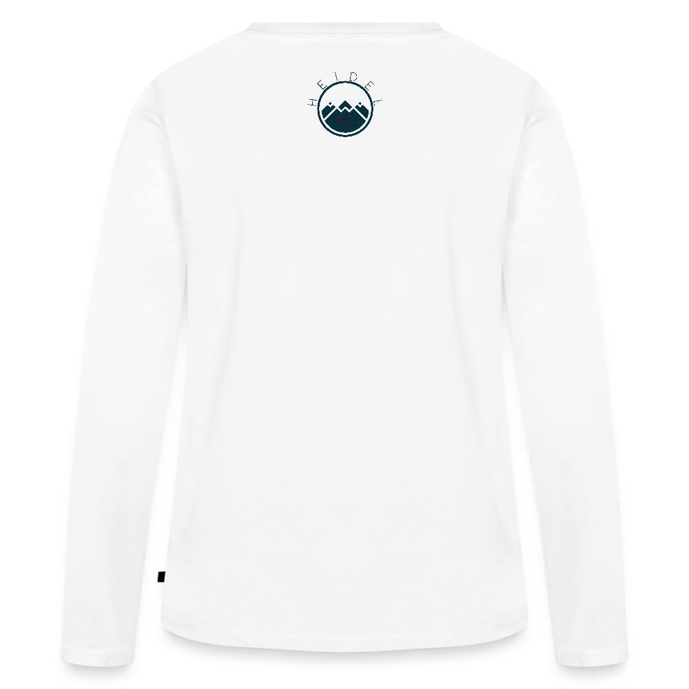 DAMEN ORGANIC LANGARM-SHIRT - ALTE BRÜCKE HEIDELBERG TRANSPARENT - Weiß