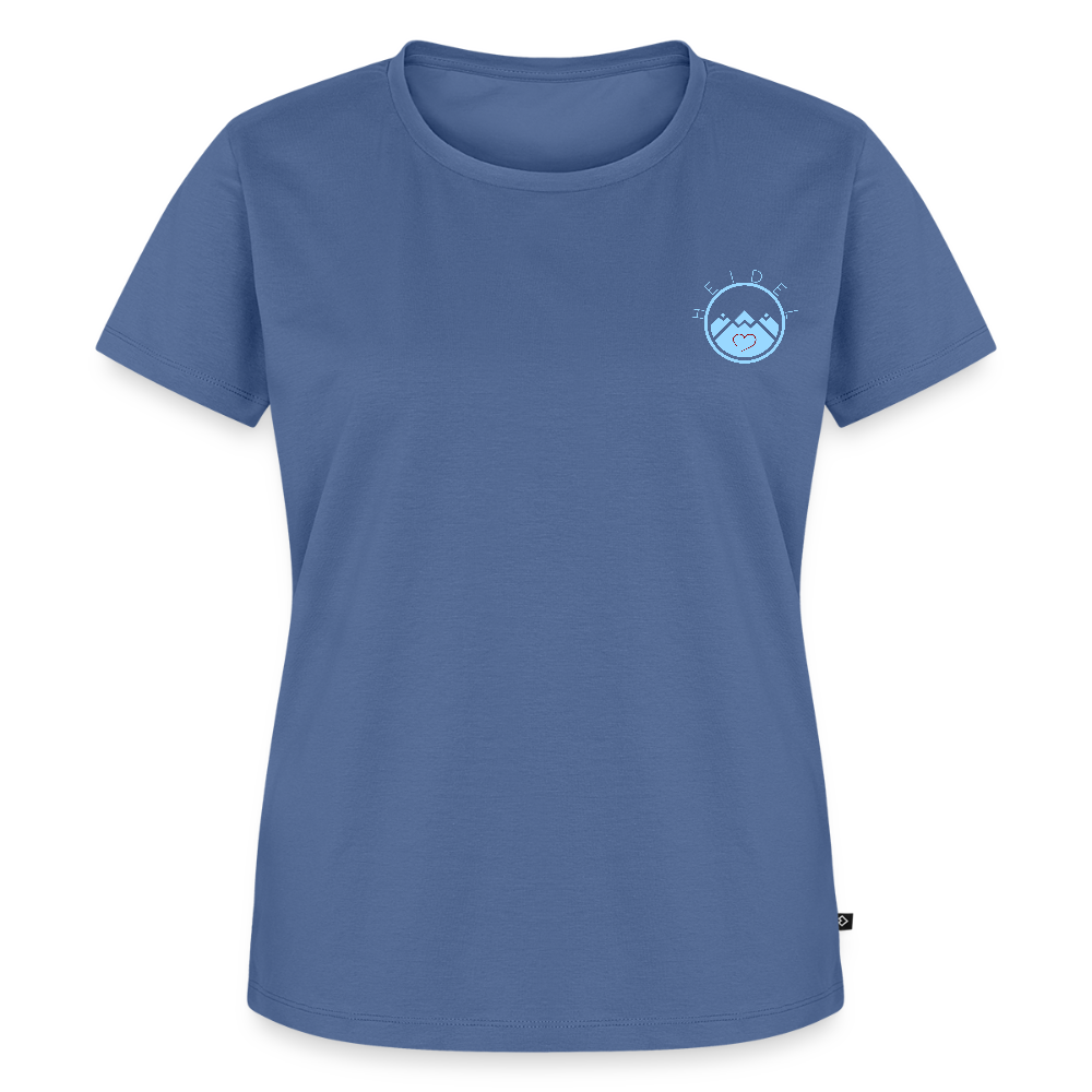 DAMEN ORGANIC SHIRT - HEIDELBERGER SCHLOSS DAHÄM (DESIGN HINTEN) DARK - Taubenblau