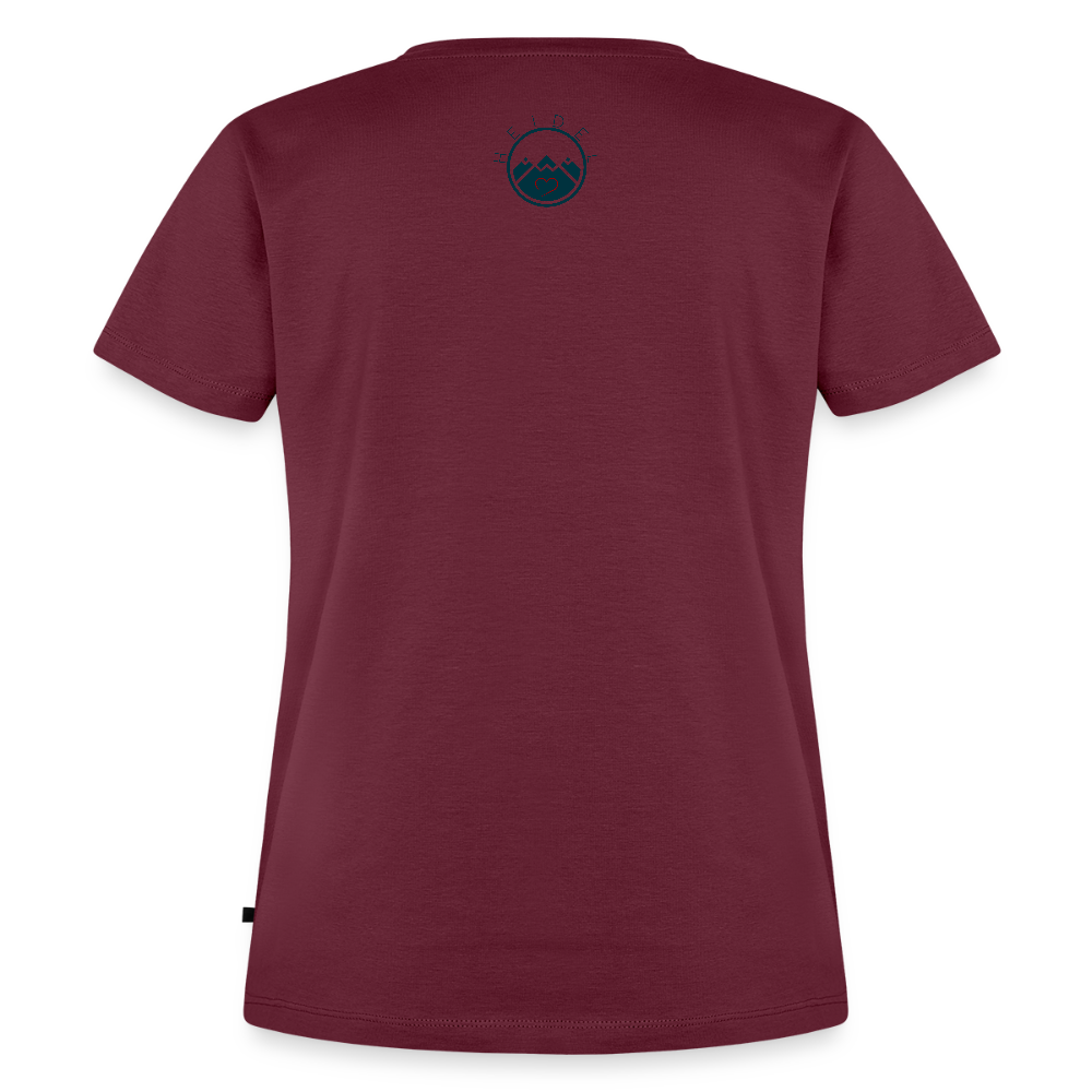 DAMEN ORGANIC SHIRT - HEIDELBERGER SCHLOSS DAHÄM TRANSPARENT - Burgunderrot