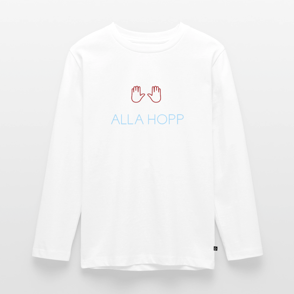 TEENAGER PREMIUM LANGARM SHIRT - ALLA HOPP DARK - Weiß