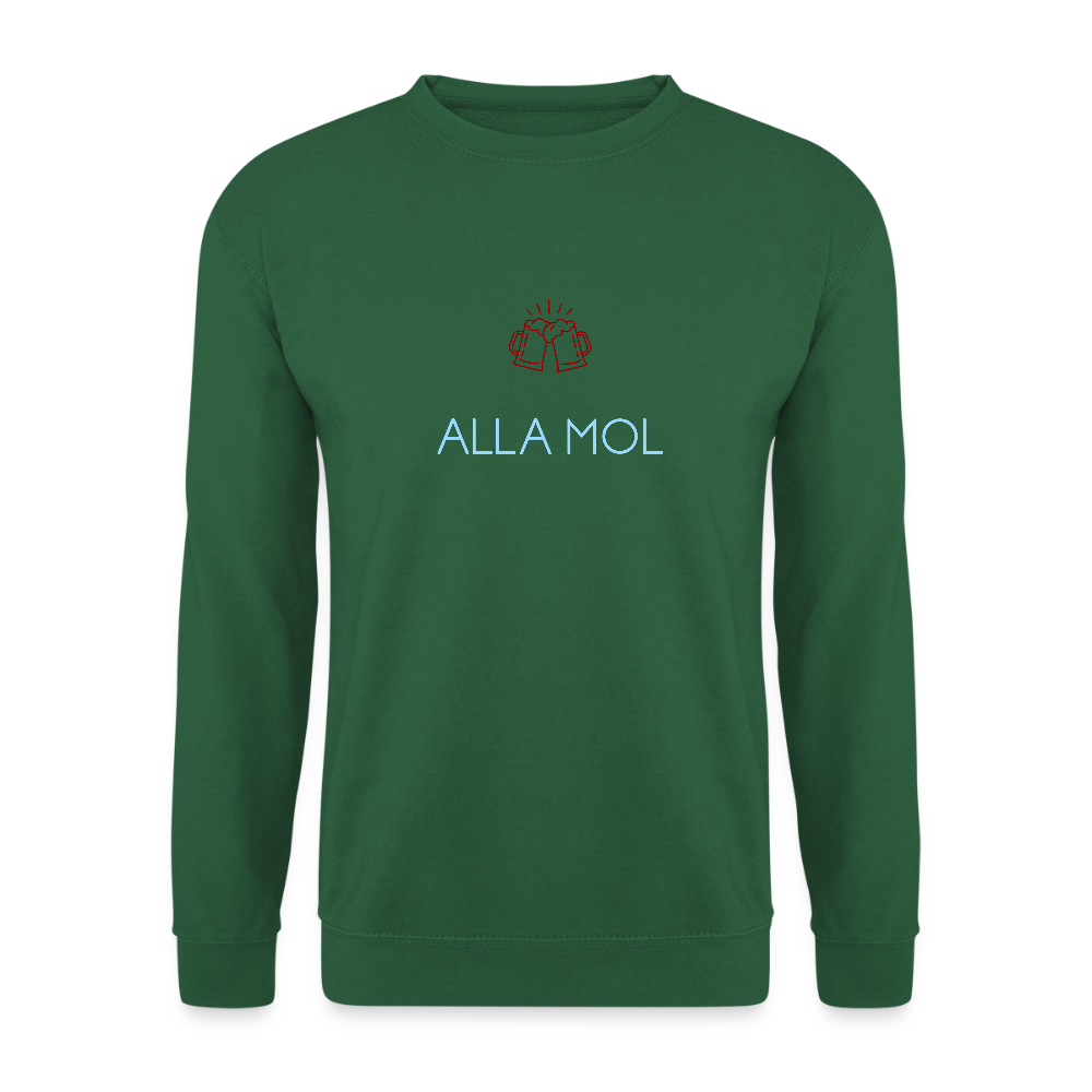 UNISEX SWEATSHIRT - ALLA MOL BIER DARK - Grün