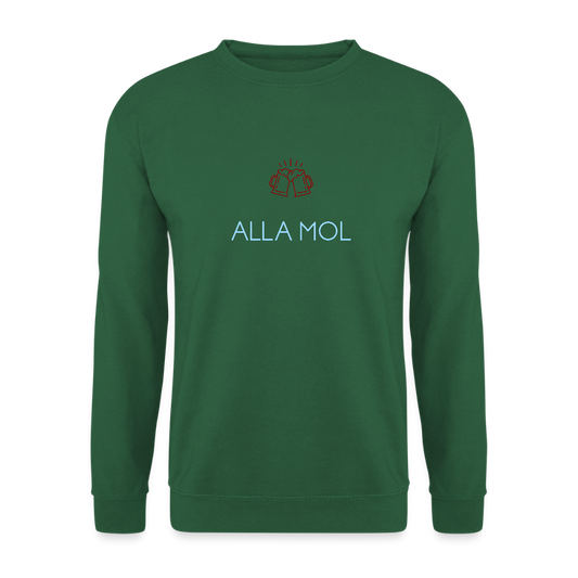 UNISEX SWEATSHIRT - ALLA MOL BIER DARK - Grün