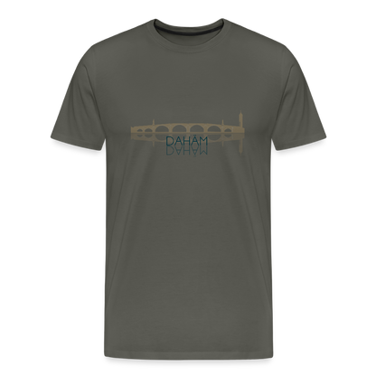 HERREN ORGANIC SHIRT - ALTE BRÜCKE DAHÄM TRANSPARENT - Asphalt