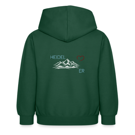 KINDER PREMIUM HOODIE - HEIDEL(BERG)ER DARK - Flaschengrün