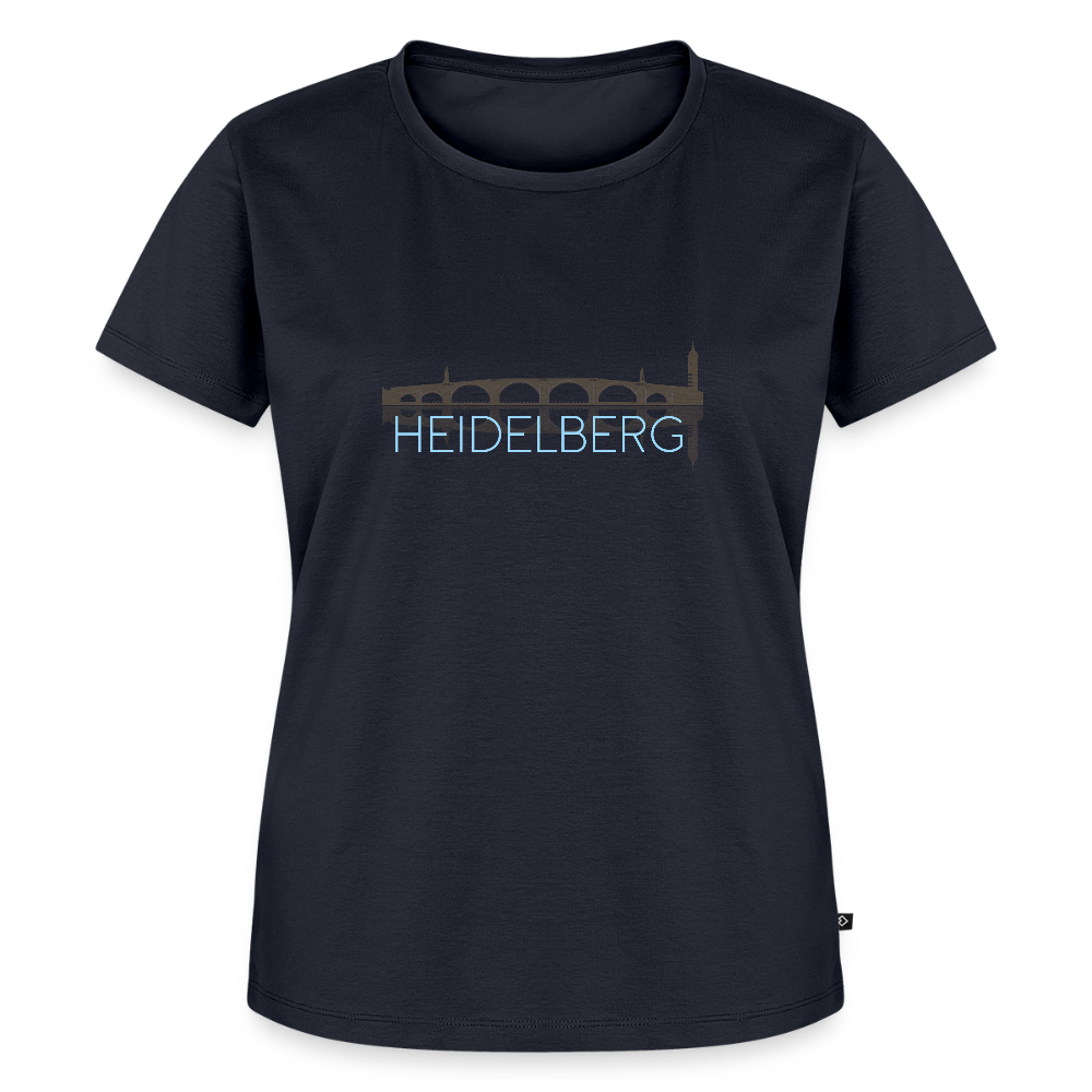 DAMEN ORGANIC SHIRT - ALTE BRÜCKE HEIDELBERG DARK - Navy