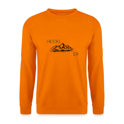 UNISEX SWEATSHIRT - HEIDEL(BERG)ER TRANSPARENT - Orange