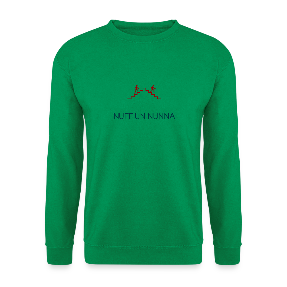 UNISEX SWEATSHIRT - NUFF UN NUNNA TRANSPARENT - Kelly Green