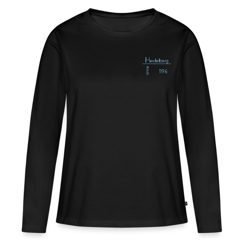 DAMEN ORGANIC LANGARM-SHIRT - HEIDELBERG SINCE DARK - Schwarz