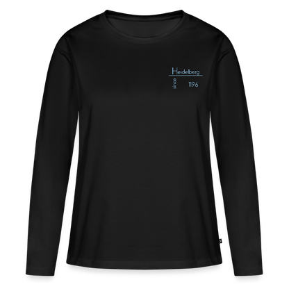 DAMEN ORGANIC LANGARM-SHIRT - HEIDELBERG SINCE DARK - Schwarz