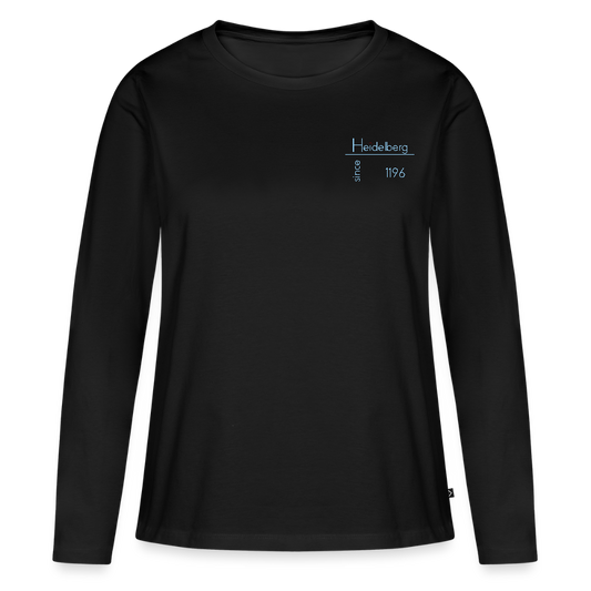 DAMEN ORGANIC LANGARM-SHIRT - HEIDELBERG SINCE DARK - Schwarz