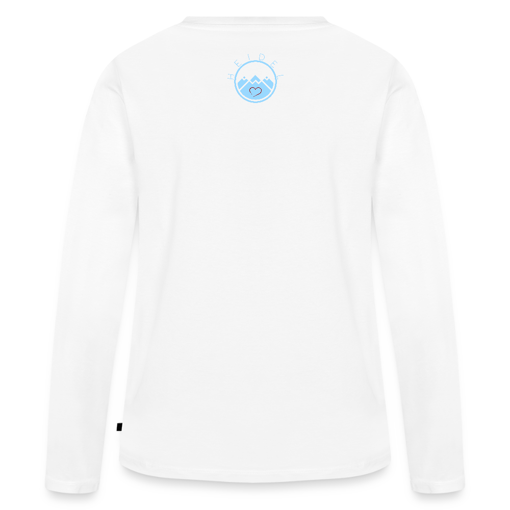 DAMEN ORGANIC LANGARM-SHIRT - ALTE BRÜCKE DAHÄM DARK - Weiß