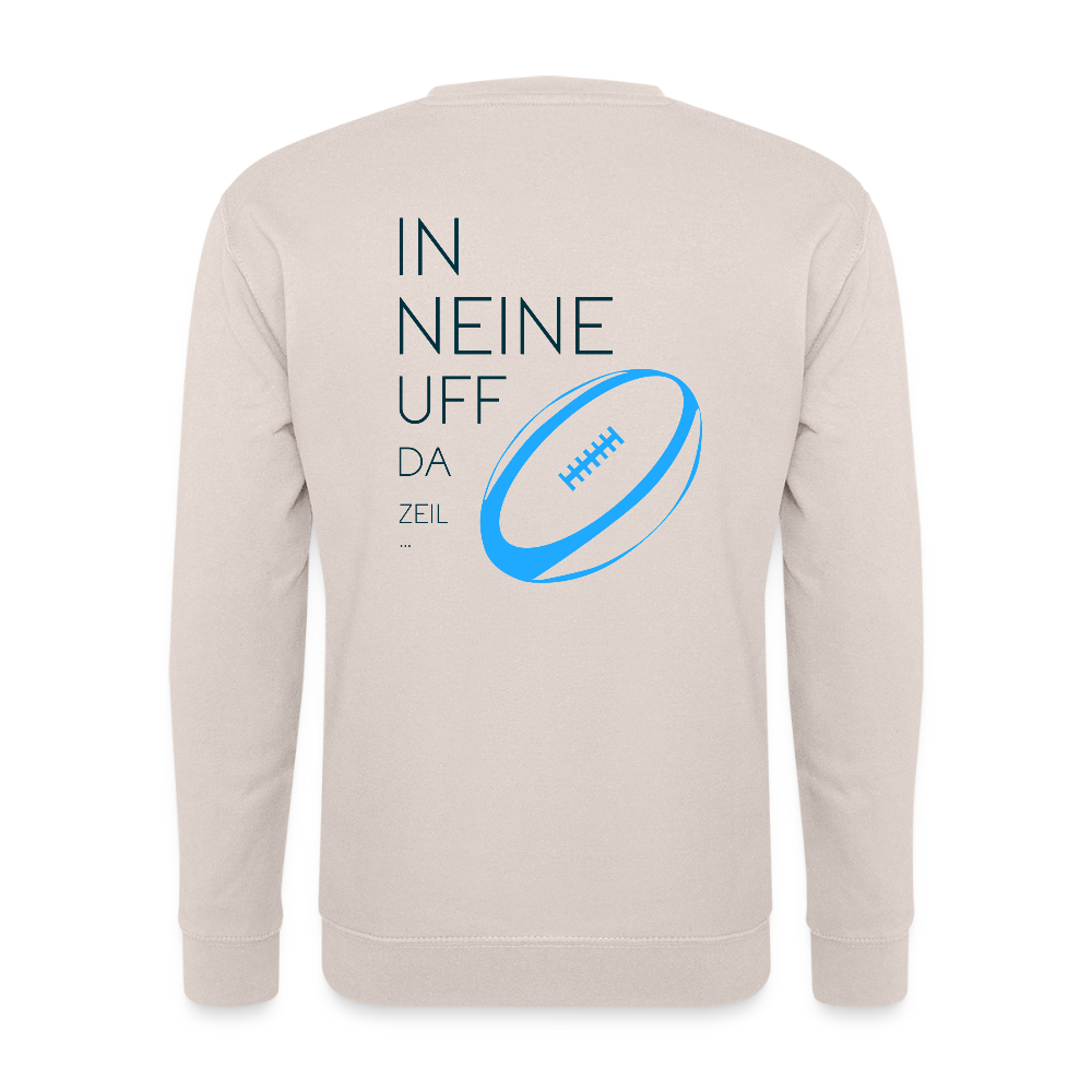 UNISEX SWEATSHIRT - IN NEINE UFF DA ZEIL RUGBY TRANSPARENT - Sand
