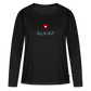DAMEN ORGANIC LANGARM-SHIRT - ALLA GUT DARK - Schwarz
