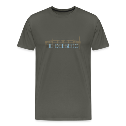 HERREN ORGANIC SHIRT - ALTE BRÜCKE HEIDELBERG DARK - Asphalt