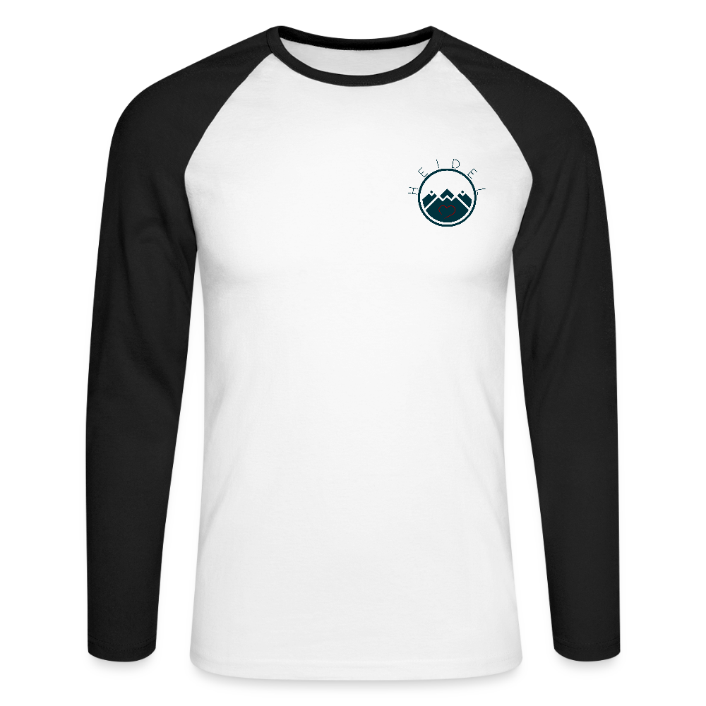 HERREN KONTRAST-LANGARM-SHIRT - IN NEINE UFF DA ZEIL RUGBY TRANSPARENT - Weiß/Schwarz