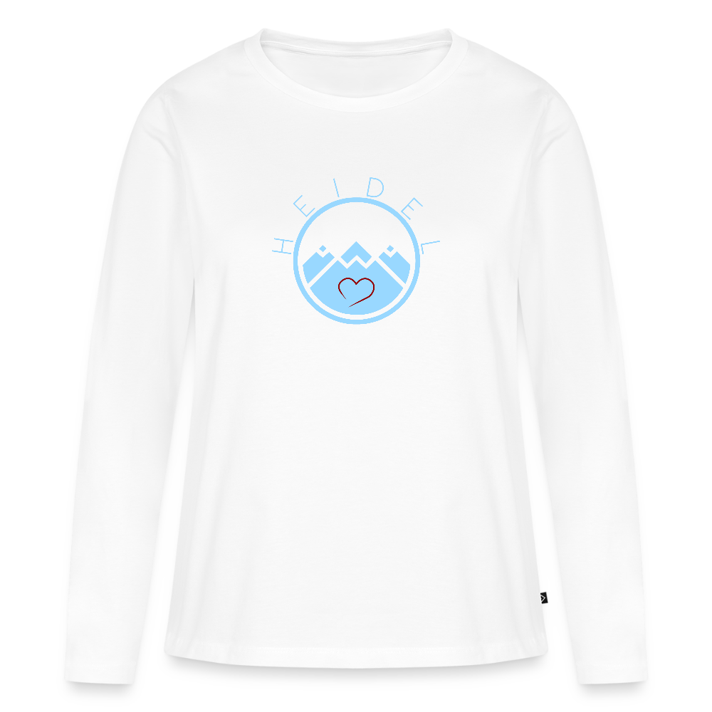 DAMEN ORGANIC LANGARM-SHIRT - HEIDELSTORE DARK - Weiß