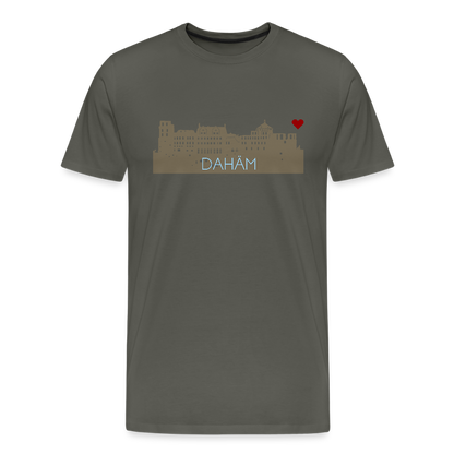 HERREN ORGANIC SHIRT - HEIDELBERGER SCHLOSS DAHÄM DARK - Asphalt
