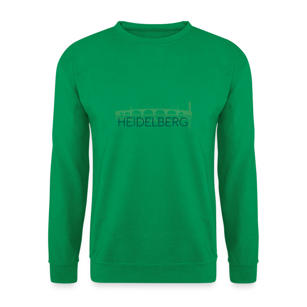 UNISEX SWEATSHIRT  - ALTE BRÜCKE HEIDELBERG TRANSPARENT - Kelly Green