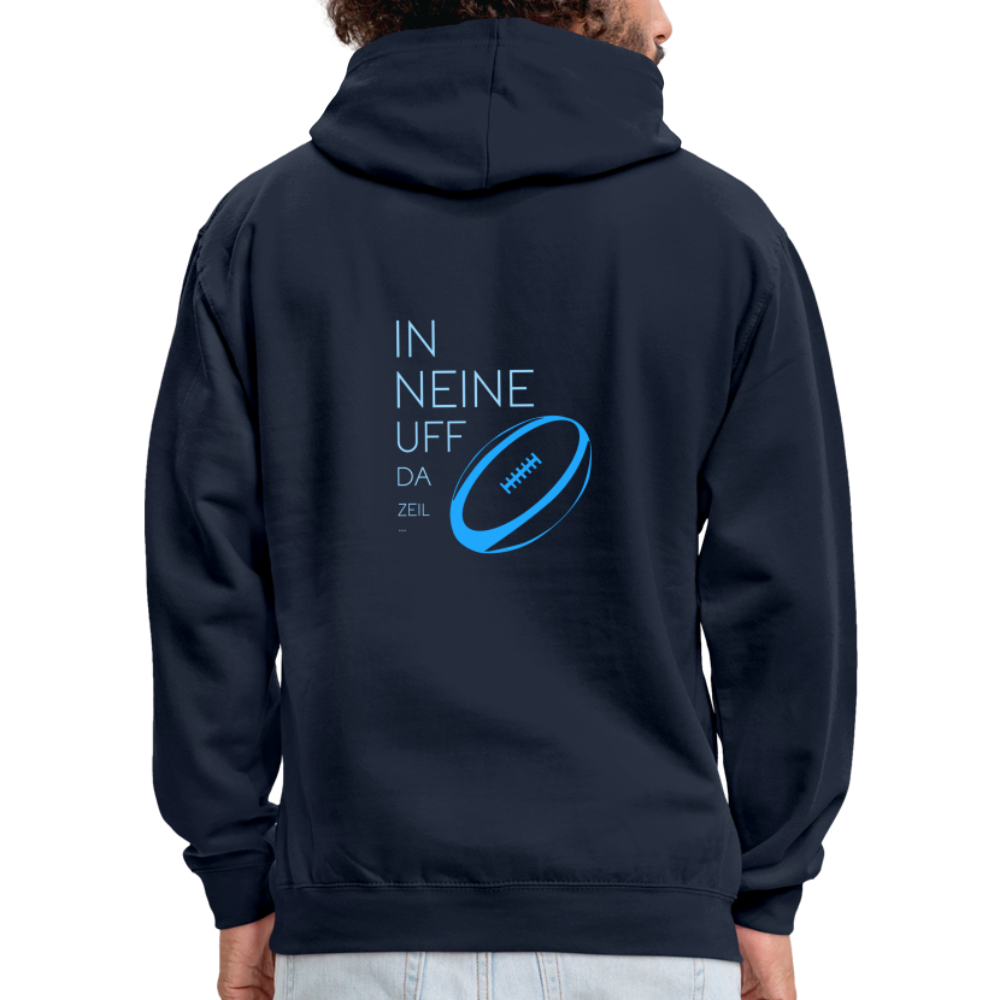 UNISEX HOODIE - IN NEINE UFF DA ZEIL RUGBY DARK - Navy/Rot