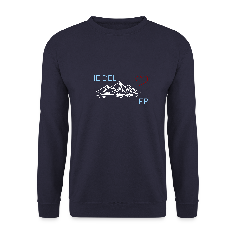 UNISEX SWEATSHIRT - HEIDEL(BERG)ER  MIT HERZ DARK - Navy