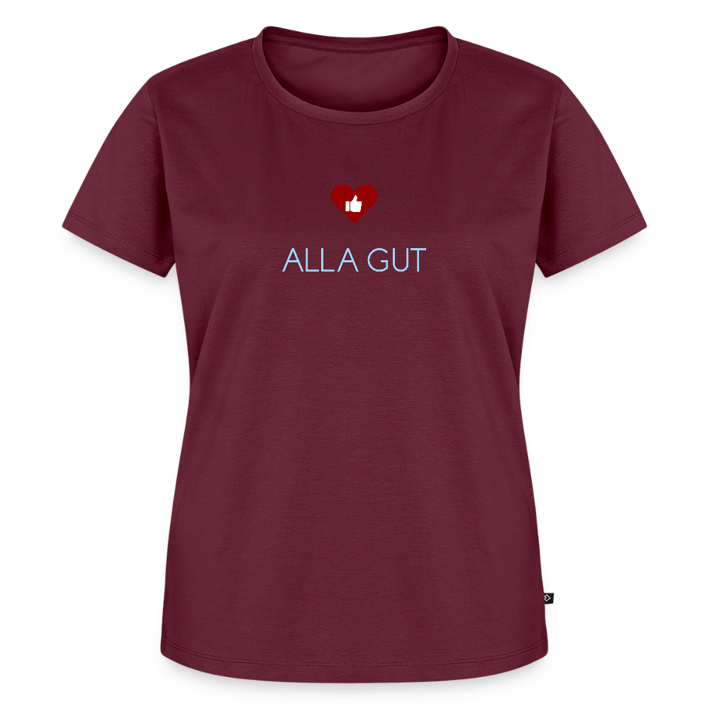 DAMEN ORGANIC SHIRT - ALLA GUT DARK - Burgunderrot