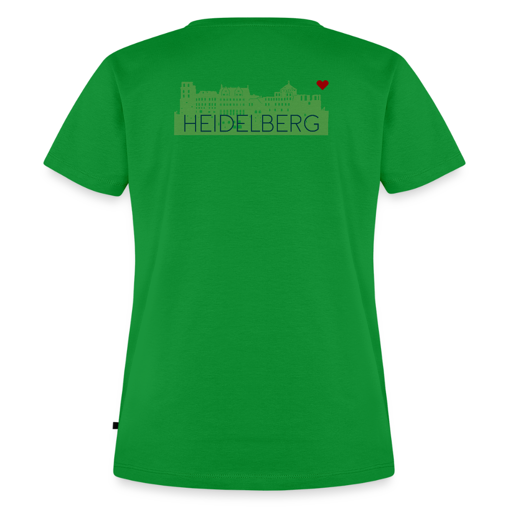 DAMEN ORGANIC SHIRT - HEIDELBERGER SCHLOSS (DESIGN HINTEN) TRANSPARENT - Grün
