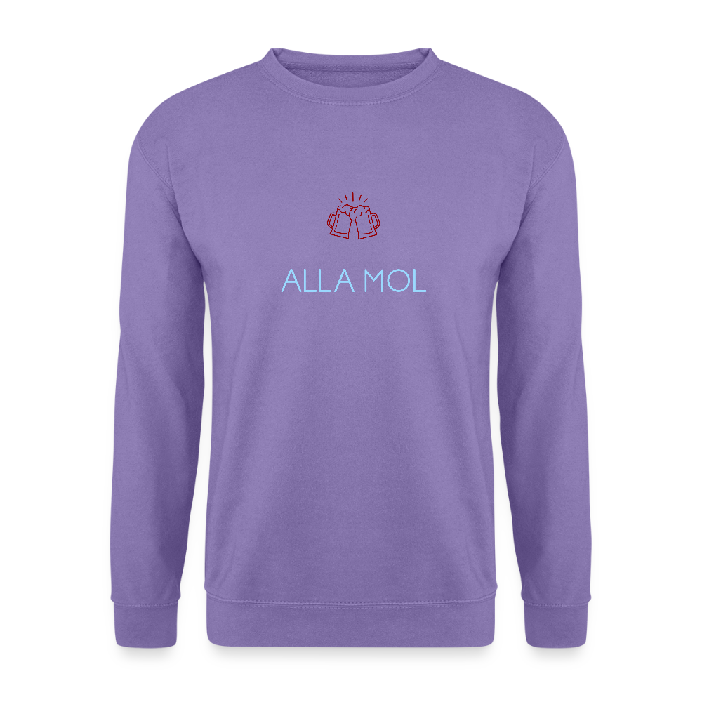 UNISEX SWEATSHIRT - ALLA MOL BIER DARK - Lavendel