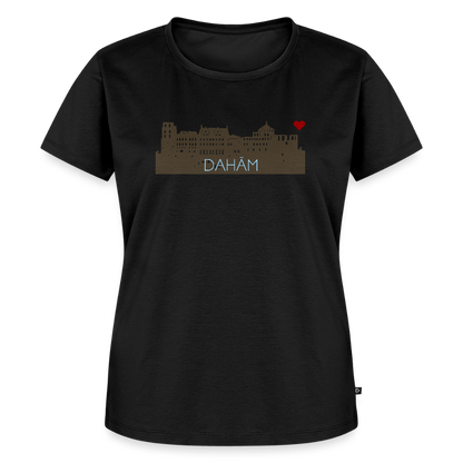 DAMEN ORGANIC SHIRT - HEIDELBERGER SCHLOSS DAHÄM DARK - Schwarz
