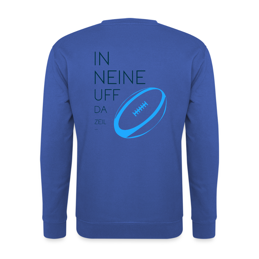 UNISEX SWEATSHIRT - IN NEINE UFF DA ZEIL RUGBY TRANSPARENT - Royalblau