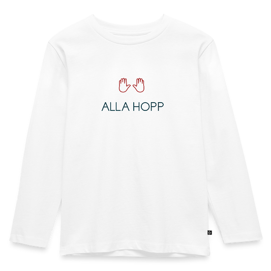 KINDER PREMIUM LANGARM SHIRT - ALLA HOPP TRANSPARENT - Weiß