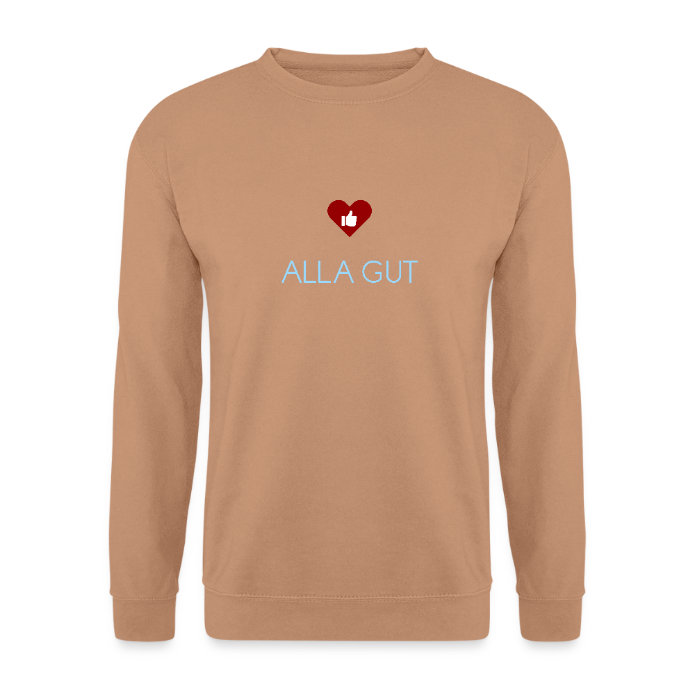 UNISEX SWEATSHIRT - ALLA GUT DARK - Mocca
