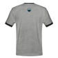 HERREN KONTRAST SHIRT - ALLA MOL TRANSPARENT - Grau meliert/Schwarz