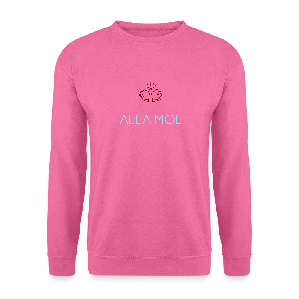 UNISEX SWEATSHIRT - ALLA MOL BIER DARK - Pink