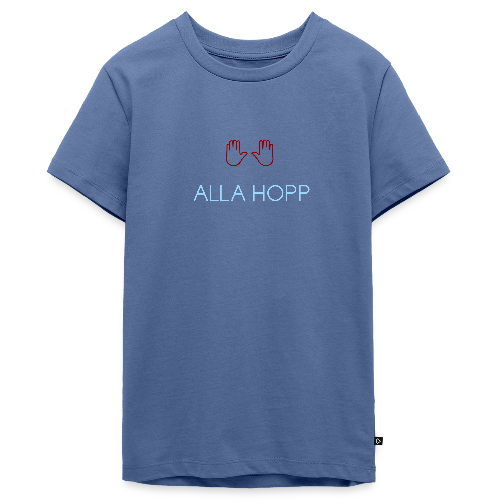 TEENAGER PREMIUM SHIRT - ALLA HOPP DARK - Taubenblau