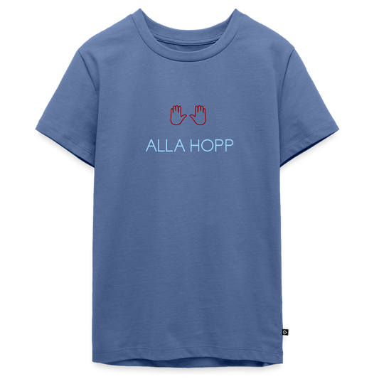TEENAGER PREMIUM SHIRT - ALLA HOPP DARK - Taubenblau