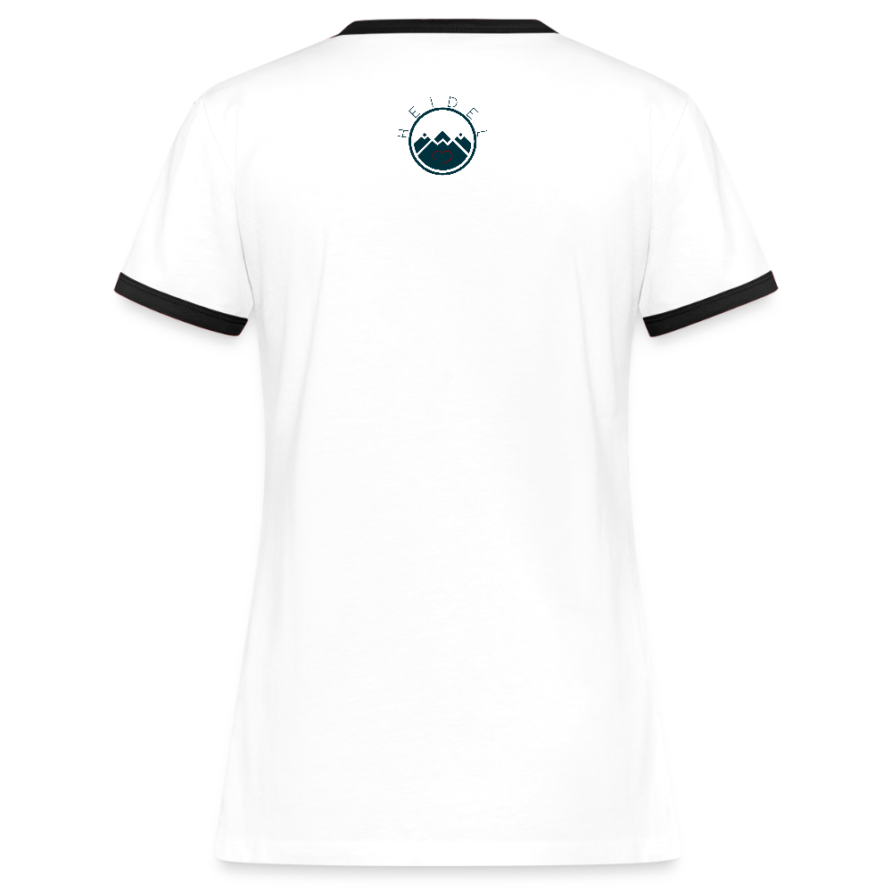 DAMEN KONTRAST SHIRT- HEIDEL(BERG)ER TRANSPARENT - Weiß/Schwarz