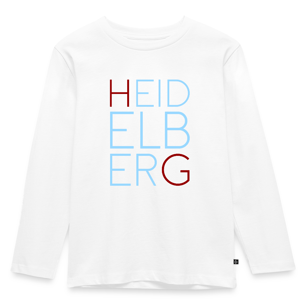 KINDER PREMIUM LANGARM-SHIRT - HEIDELBERG DARK - Weiß